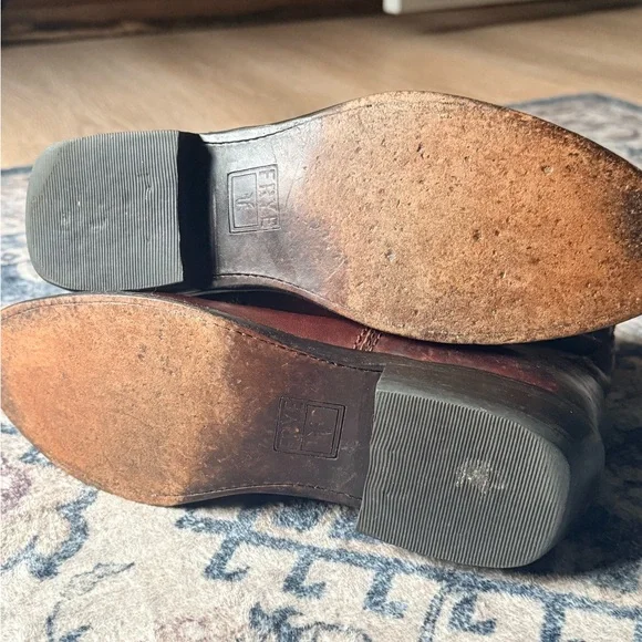 Frye Brown Studded Short Boots - Picture 6 of 6